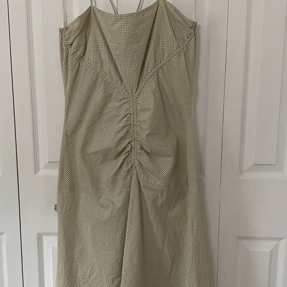 PROENZA SCHOULER White Label Green Gingham Checkered Dress 12 - Picture 12 of 13